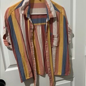 beachlunchlounge Multicolor Striped Blouse